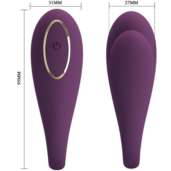 PRETTY LOVE - AUGUST VIBRADOR DOBLE PLACER APP REMOTE - Imagen 3