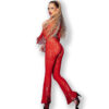 CHILIROSE - CR 4648 TOP  PANTALON ROJO S/L - Imagen 2