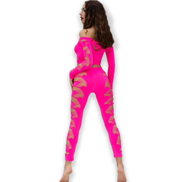 CHILIROSE - CR 4632 TOP  PANTALON FUCSIA S/L - Imagen 2