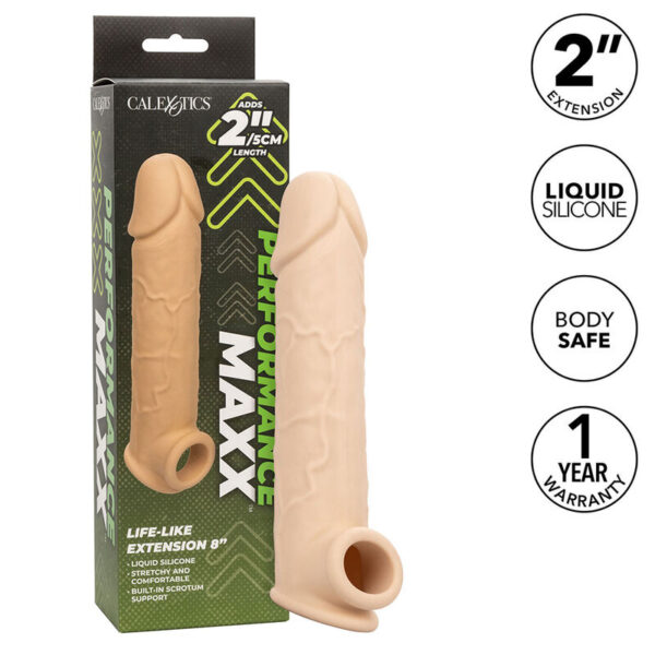 CALEXOTICS - PERFORMANCE MAXX EXTENSIÓN REALISTA 8 PIEL CLARO - Imagen 2