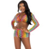 LEG AVENUE - SET TRES PIEZAS MULTICOLOR - Imagen 4