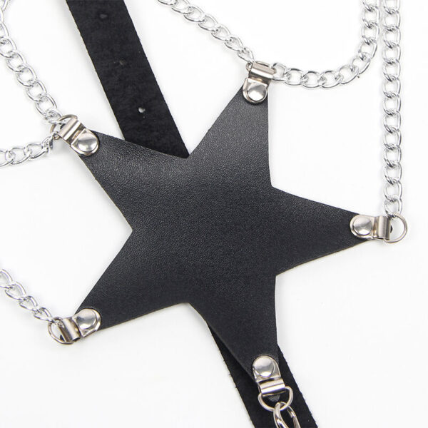 SUBBLIME - ARNÉS CUERPO ENTERO ESTRELLA DETALLE CADENA TALLA ÚNICA - Imagen 5