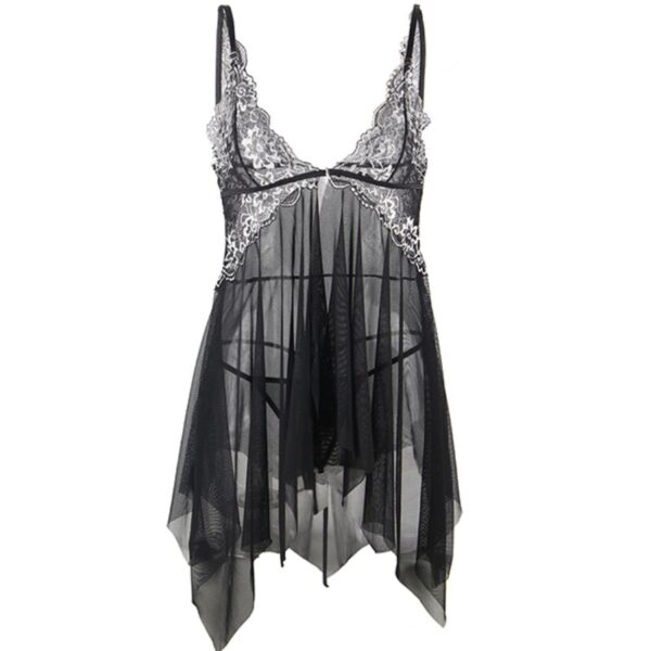 SUBBLIME - BABYDOLL TELA TUL PECHO ENCAJE S/M - Imagen 5