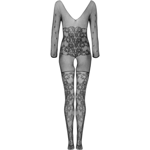 LIVCO CORSETTI FASHION - CELDON BODYSTOCKING CROTCHLESS NEGRO TALLA ÚNICA - Imagen 3