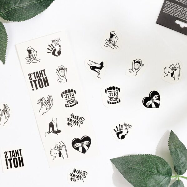 SECRET PLAY - SET DE 10 TATTOOS TEMPORALES KINKY COLLECTION - Imagen 3