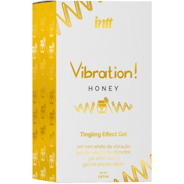 INTT - POTENTE ESTIMULANTE ÍNTIMO GEL VIBRADOR LIQUIDO MIEL 15 ML - Imagen 3