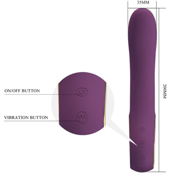 PRETTY LOVE - ETHAN VIBRADOR RECARGABLE LILA - Imagen 4