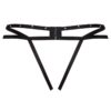 LIVCO CORSETTI FASHION - NOMADE TANGA CROTCHLESS NEGRO - Imagen 4