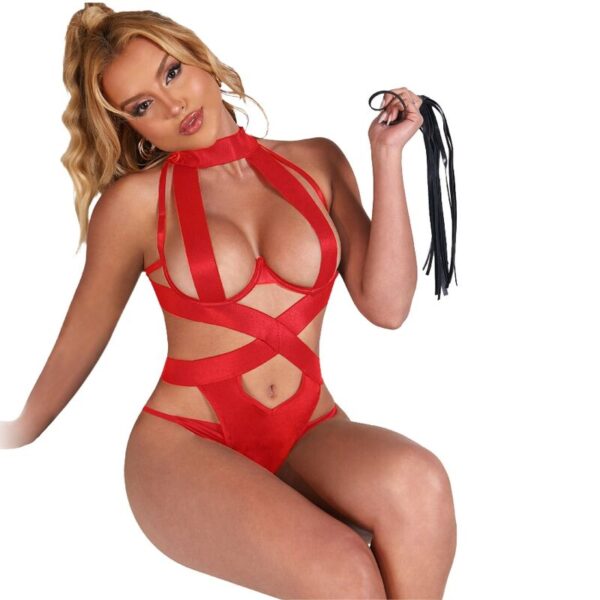 SUBBLIME - BODY HALTER SEXY CON ARNES ROJO S/M - Imagen 4