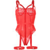 SUBBLIME - TEDDY CON LIGUERO DETALLE TIRAS PECHO ROJO S/M - Imagen 5