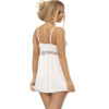 SUBBLIME - BABYDOLL ESCOTE V DETALLE LAZOS BLANCO S/M - Imagen 3
