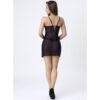 LIVCO CORSETTI FASHION - ZOE LC 20202 BABYDOLL + TANGA NEGRO S/M - Imagen 3