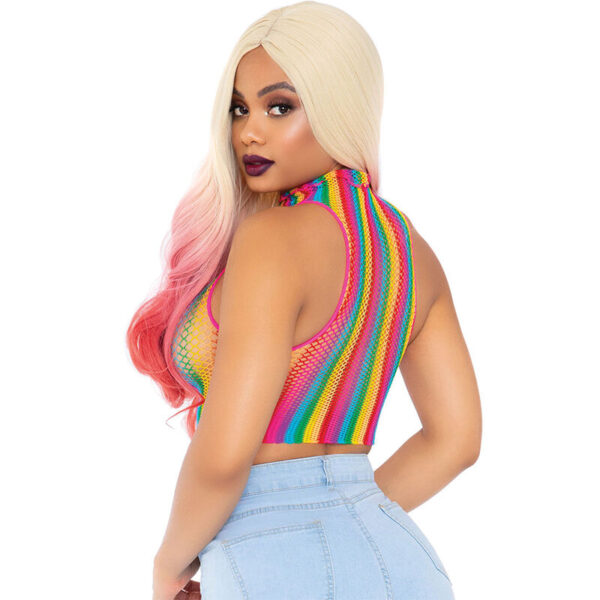 LEG AVENUE - TOP DE REJILLA MULTICOLOR - Imagen 2