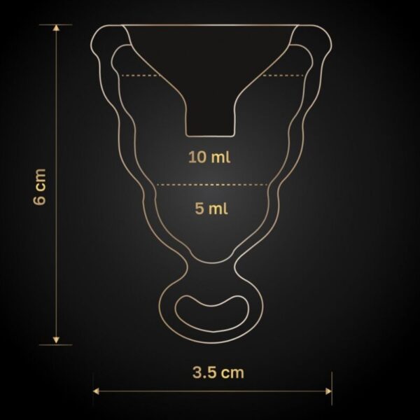 G-VIBE - GCUP COPA MENSTRUAL NEGRA - Imagen 4
