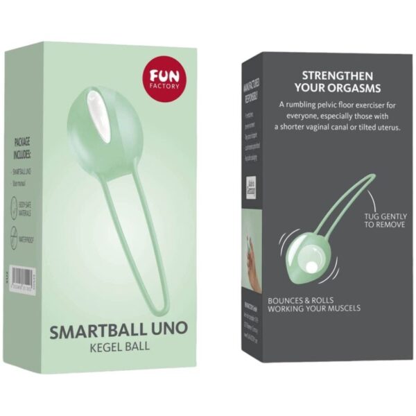FUN FACTORY - SMARTBALL UNO BOLA PELVICA BLANCO / VERDE PISTACHO - Imagen 4