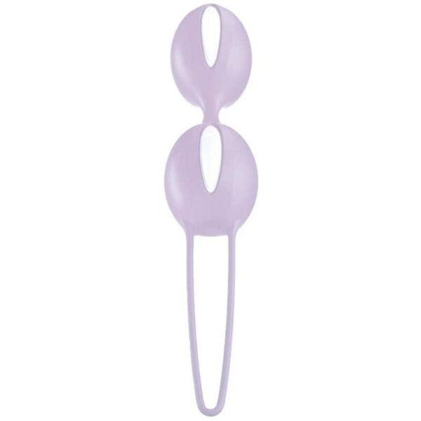 FUN FACTORY - SMARTBALLS DUO BOLAS PELVICAS BLANCO / LILA PASTEL - Imagen 2