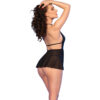 CHILIROSE - CR 4720 BABYDOLL  TANGA NEGRO S - Imagen 2