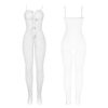 SUBBLIME - 951740 BODYSTOCKING CROTCHLESS DE REJILLA CON LAZOS BLANCO TALLA ÚNICA - Imagen 4