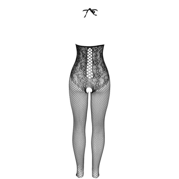 SUBBLIME - 951849 BODYSTOCKING DE REJILLA COPA ABIERTA Y CUELLO HALTER NEGRO TALLA ÚNICA - Imagen 5