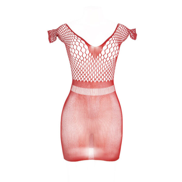 SUBBLIME - 951924 VESTIDO DE REJILLA CROCHÉ CORTO ROJO TALLA ÚNICA - Imagen 4