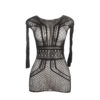SUBBLIME - 951931 VESTIDO DE REJILLA CORTO CON ESPALDA DESCUBIERTA TALLA ÚNICA - Imagen 4