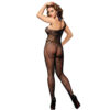 SUBBLIME - 952037 BODYSTOCKING DE REJILLA DE UN HOMBRO CON DIAMANTES NEGRO TALLA ÚNICA - Imagen 2