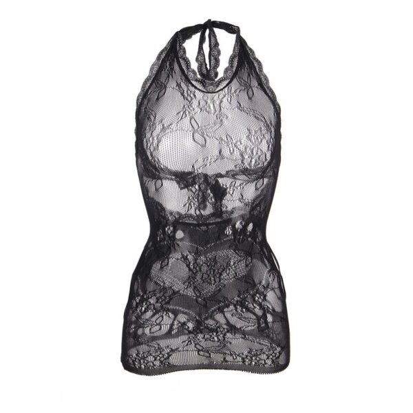 SUBBLIME - 952075 VESTIDO CORTO DE REJILLA CON ESPALDA DESCUBIERTA Y DETALLE DE CORAZÓN NEGRO TALLA ÚNICA - Imagen 5