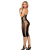 SUBBLIME - 952310 VESTIDO DE REJILLA LARGO NEGRO TALLA ÚNICA - Imagen 2