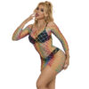 SUBBLIME - 952426 VESTIDO DE REJILLA MANGA LARGA ARCOIRIS TALLA ÚNICA