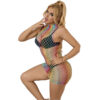 SUBBLIME - 952433 VESTIDO DE REJILLA SIN MANGAS CON CUELLO ALTO ARCOIRIS TALLA ÚNICA - Imagen 5