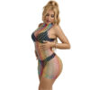 SUBBLIME - 952433 VESTIDO DE REJILLA SIN MANGAS CON CUELLO ALTO ARCOIRIS TALLA ÚNICA - Imagen 4