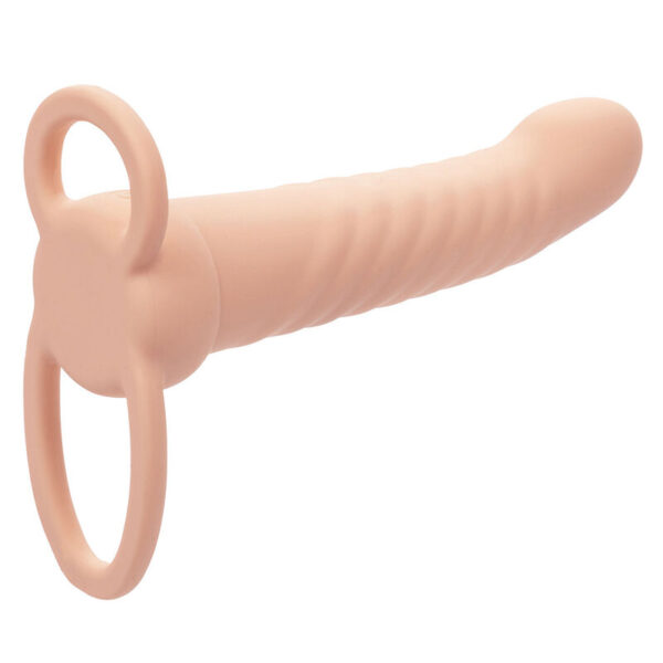 CALEXOTICS - MAXX DOBLE PENETRADOR ACANALADO 10 VIBRACIONES NATURAL - Imagen 3