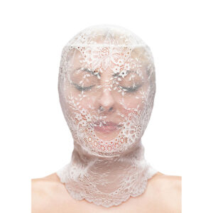 NS NOVELTIES - FETISH  FASHION PASAMONTAÑAS DE ENCAJE BLANCO