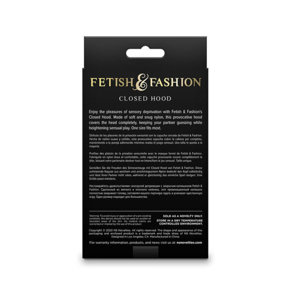 NS NOVELTIES - FETISH  FASHION PASAMONTAÑAS COMPLETO NYLON BLANCO - Imagen 3