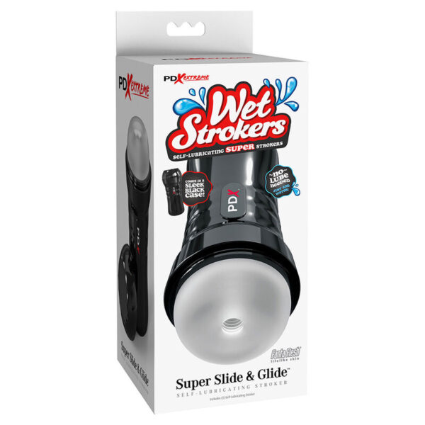 PDX EXTREME - SLIDE  GLIDE MASTURBADOR AUTOLUBRICANTE TRANSPARENTE - Imagen 5
