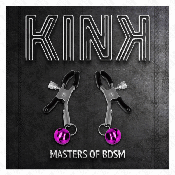 KINK - PINZAS PARA PEZONES CON CAMPANILLA VIOLETA 6 CM - Imagen 5