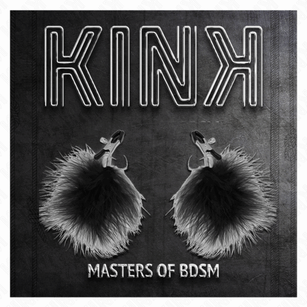 KINK - PINZAS PARA PEZONES CON PLUMA NEGRO 7 CM - Imagen 4