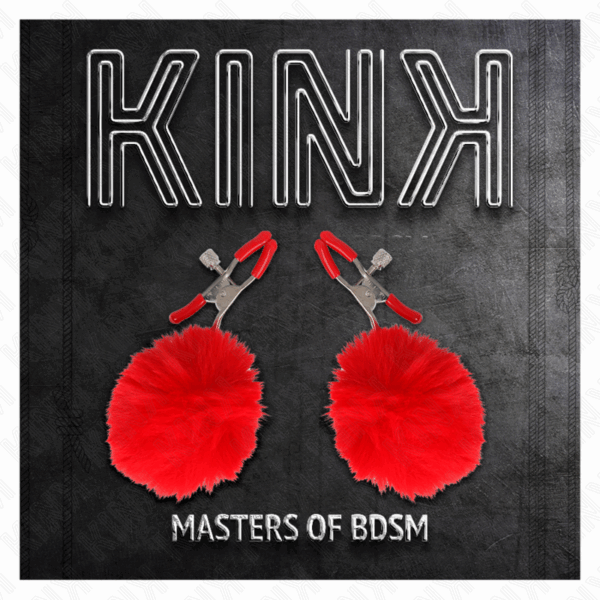 KINK - PINZAS PARA PEZONES CON POMPÓN ROJO 6 CM - Imagen 5