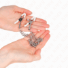KINK - PINZAS PARA PEZONES CON DOBLE CADENA FINA PLATEADO 20/23 CM - Imagen 3