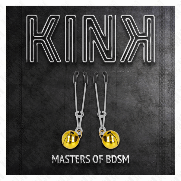 KINK - PINZAS PARA PEZONES FINA CON CASCABEL DORADO 7 CM - Imagen 5