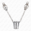 KINK - PINZAS PARA PEZONES CON CUBO PLATEADO - Imagen 2