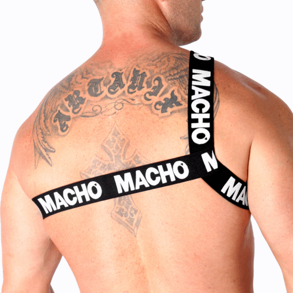 MACHO - ARNÉS ROMANO BLANCO S/M - Imagen 3