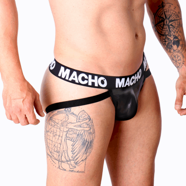 MACHO - MX25NC JOCK CUERO NEGRO S - Imagen 2
