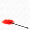 KINK - PLUMAS PARA COSQUILLAS ROJO USADO PARA EL KIT BONDAGE 27 CM - Imagen 4