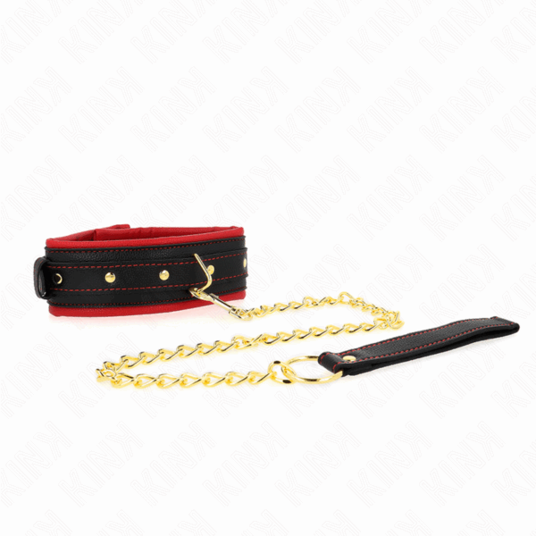 KINK - COLLAR CON CORREA DE TEJIDO LISO AJUSTABLE 33-48 CM X 5.7 CM - Imagen 2