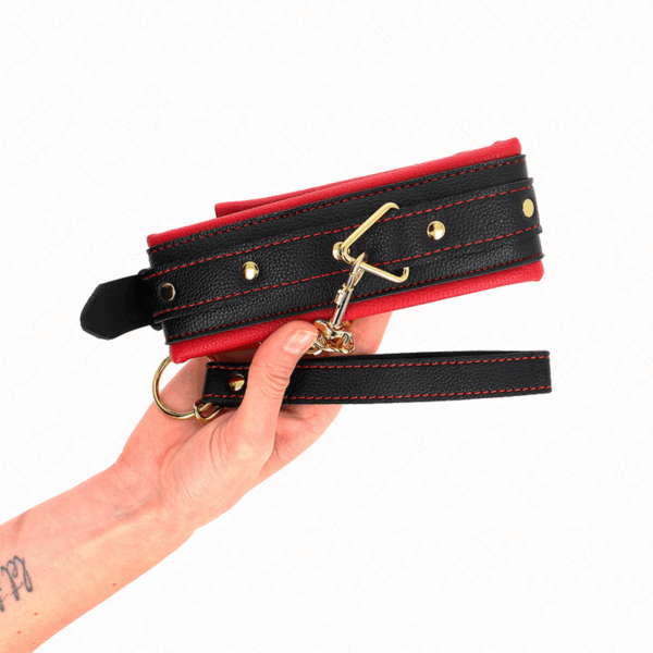 KINK - COLLAR CON CORREA DE TEJIDO LISO AJUSTABLE 33-48 CM X 5.7 CM - Imagen 4