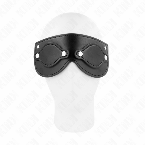 KINK - MÁSCARA DE POLIPIEL CON CUBIERTAS PARA OJOS DESMONTABLES 22 x 9 CM - Imagen 2