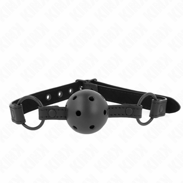 KINK - MORDAZA DE BOLA 4.5 CM DE NEOPRENO 63.5 X 2 CM AJUSTABLE 41 X 59 CM - Imagen 2