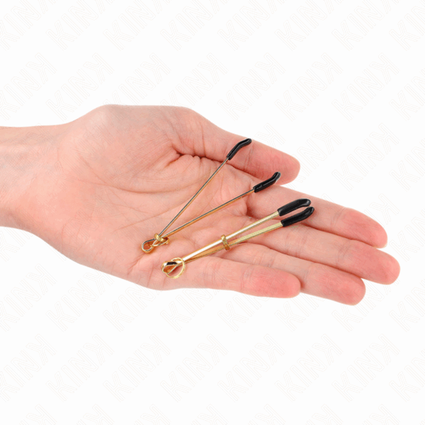 KINK - PINZAS PARA PEZONES FINA DORADO 7 CM - Imagen 4