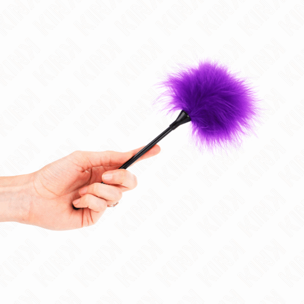 KINK - PLUMAS PARA COSQUILLAS MORADO USADO PARA EL KIT BONDAGE 27 CM - Imagen 3